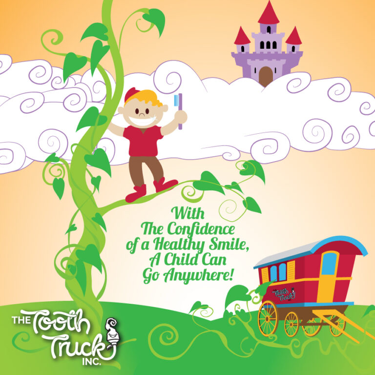 Tooth Truck - Bean Stalk Illustration