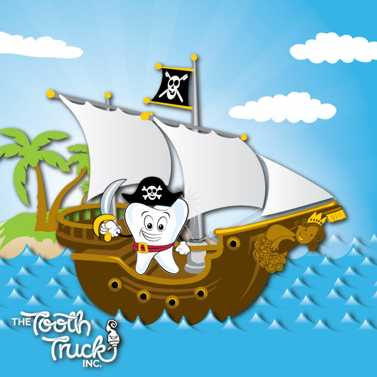 Tooth Truck - Pirates Illustration