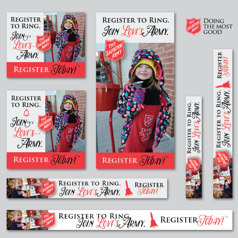 Salvation Army Register to Ring Campaign Display ads