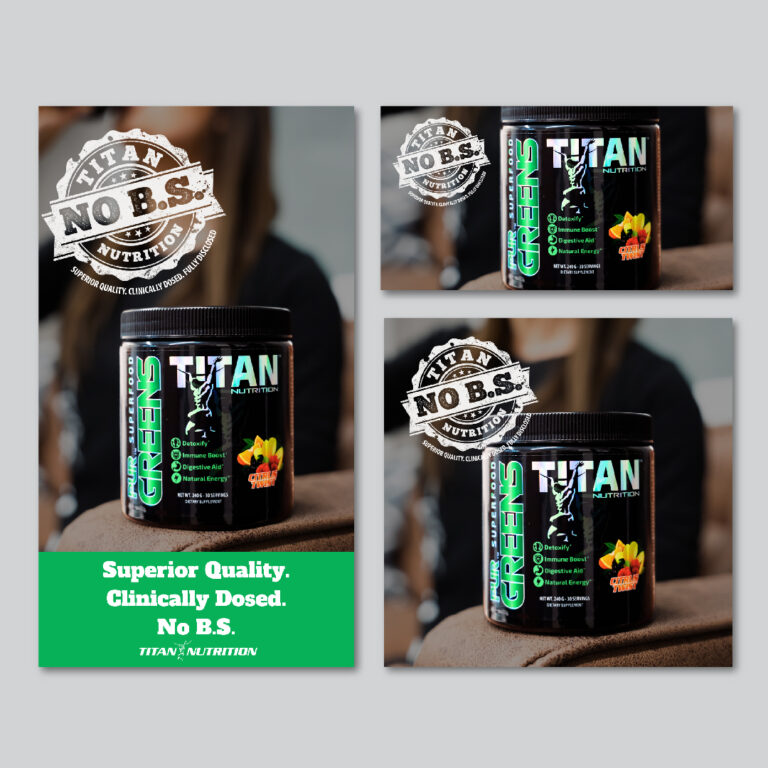 Titan No B.S. - PurGreens Social Media Ads